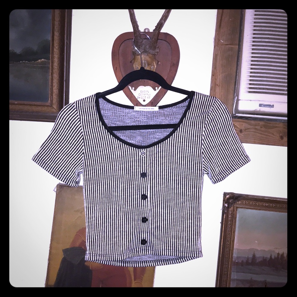 Striped Crop Top
